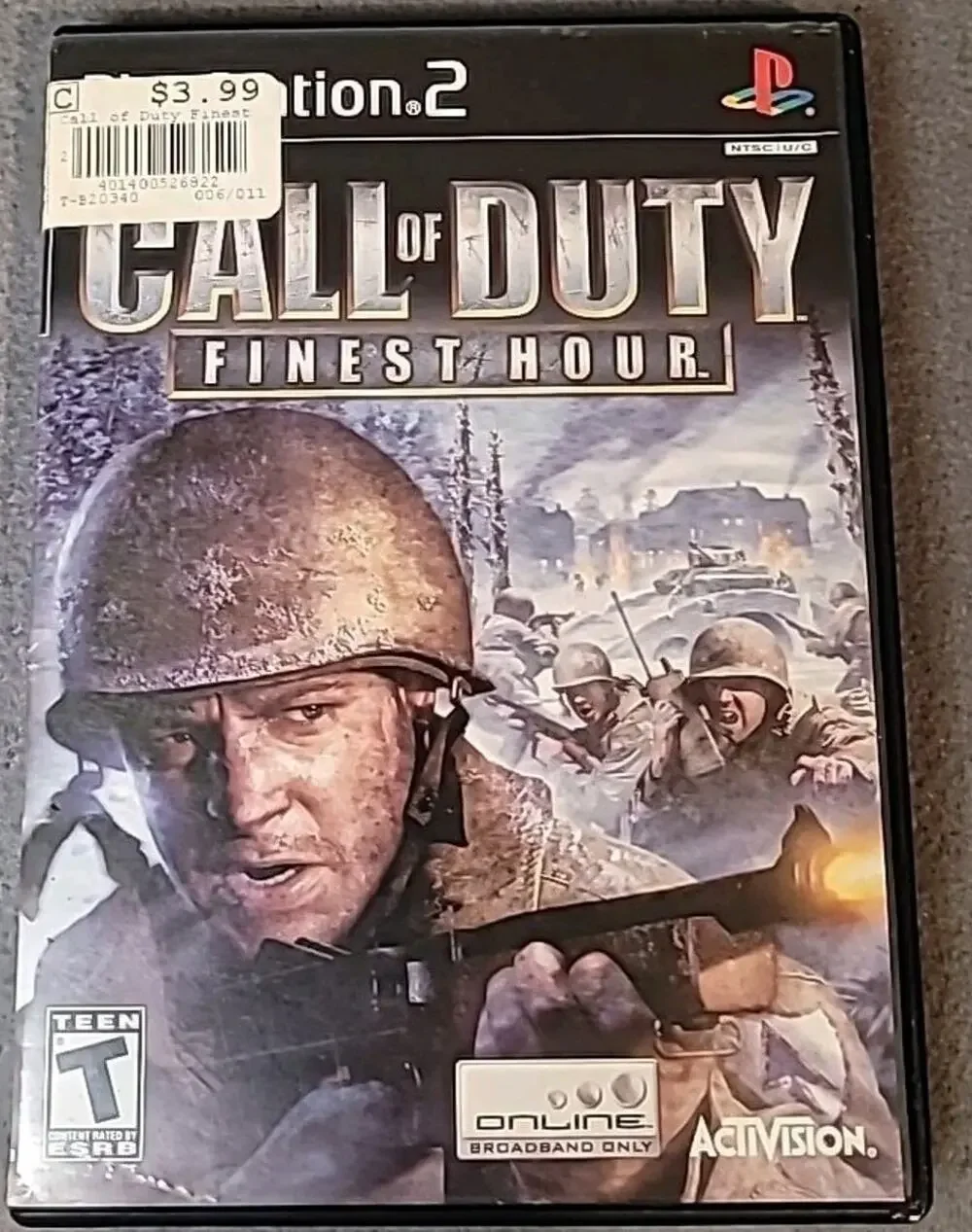 Call of Duty Finest Hour PlayStation 2 PS2 Game CIB Complete